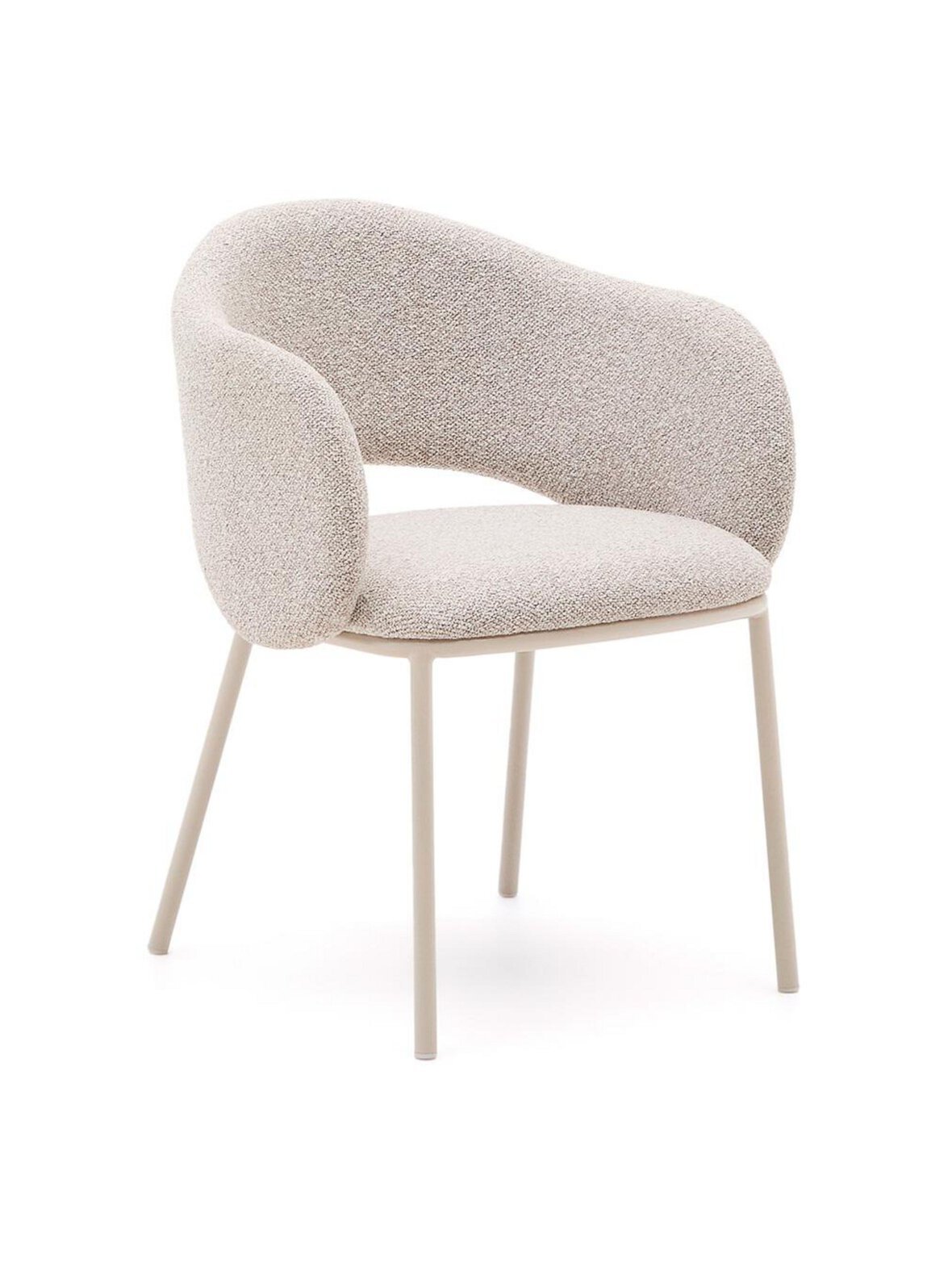 Maina-tuoli vista-kangas beige / beige metalli
