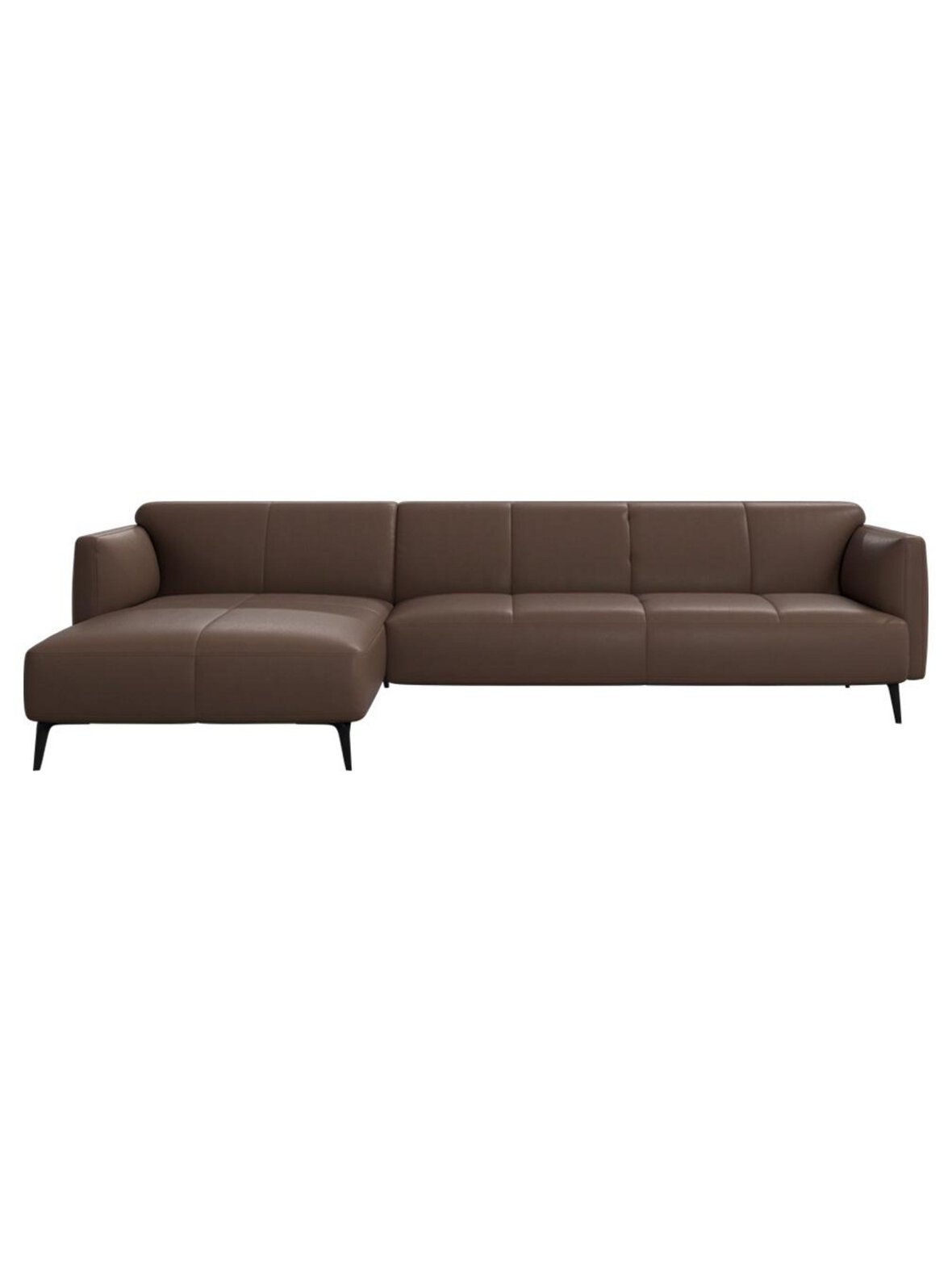 Modena-divaanisohva vasen nordic vintage -nahka 5151 stone l 267,5 cm
