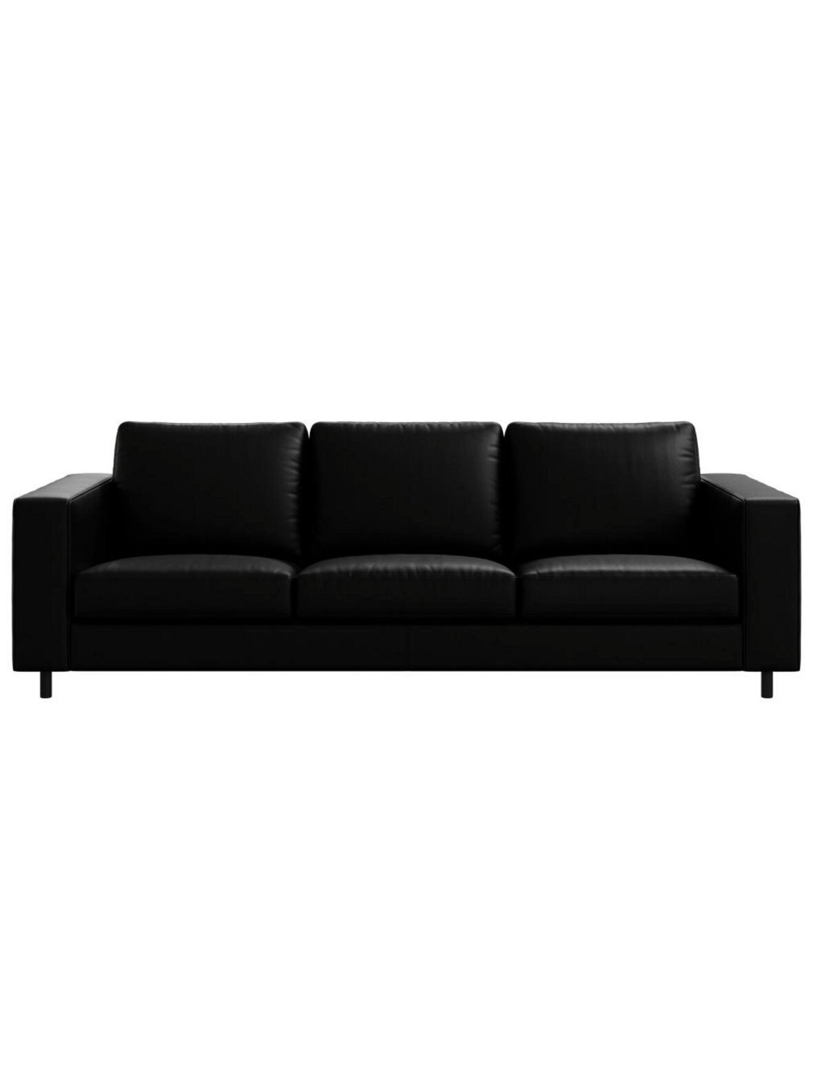Indivi-nahkasohva nordic grain -nahka 5130 musta l 231 cm