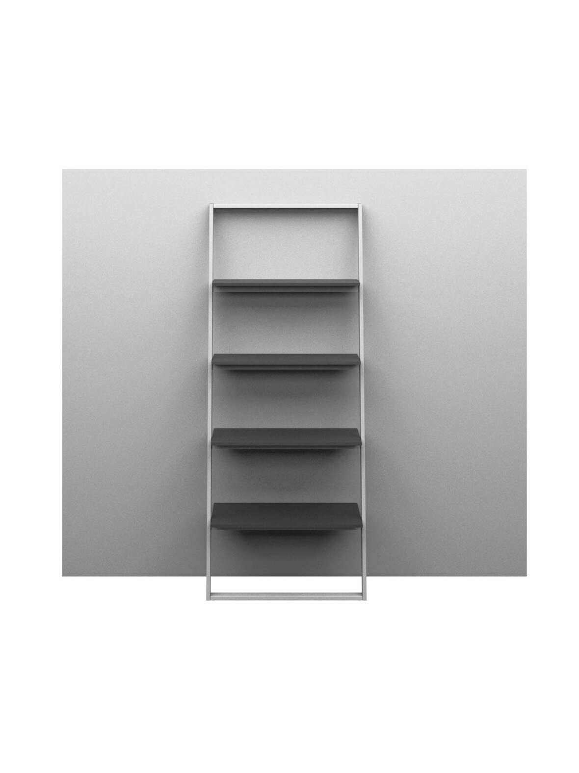 Bordeaux-seinähylly harmaa/valkoinen k 161 cm