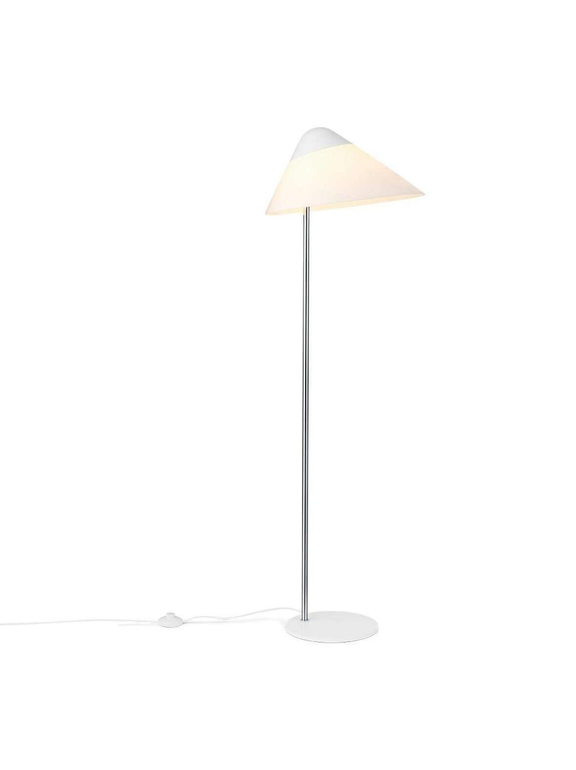 Hjw03 opala midi -lattiavalaisin valkoinen / kromi