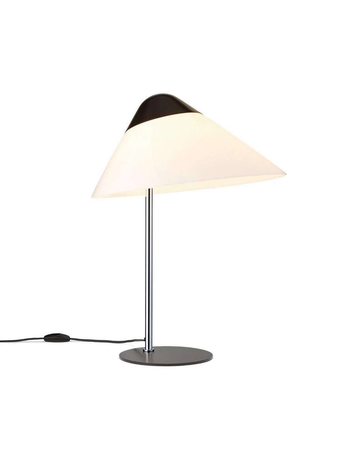 Hjw02 opala midi -pöytävalaisin musta / kromi