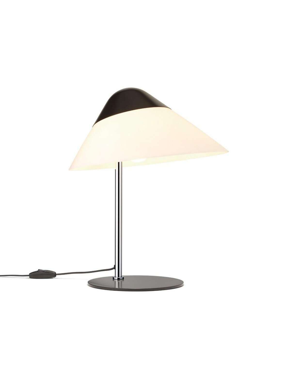 Hjw01 opala mini -pöytävalaisin musta / kromi