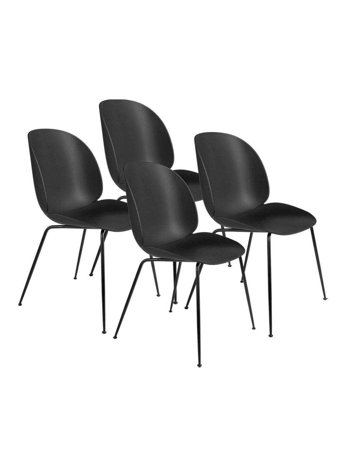 Beetle-tuoli 4 kpl black/mattamusta