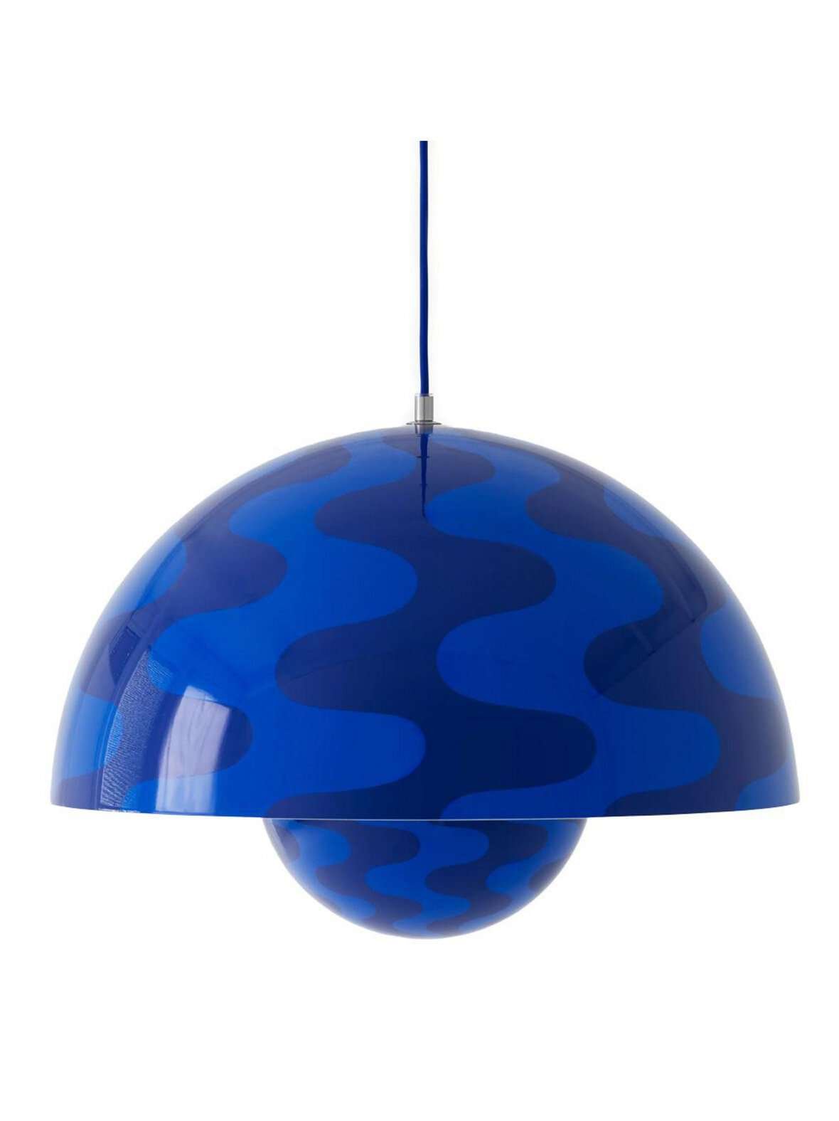 Flowerpot vp2 -riippuvalaisin pattern cobalt / twilight blue ⌀ 50 cm