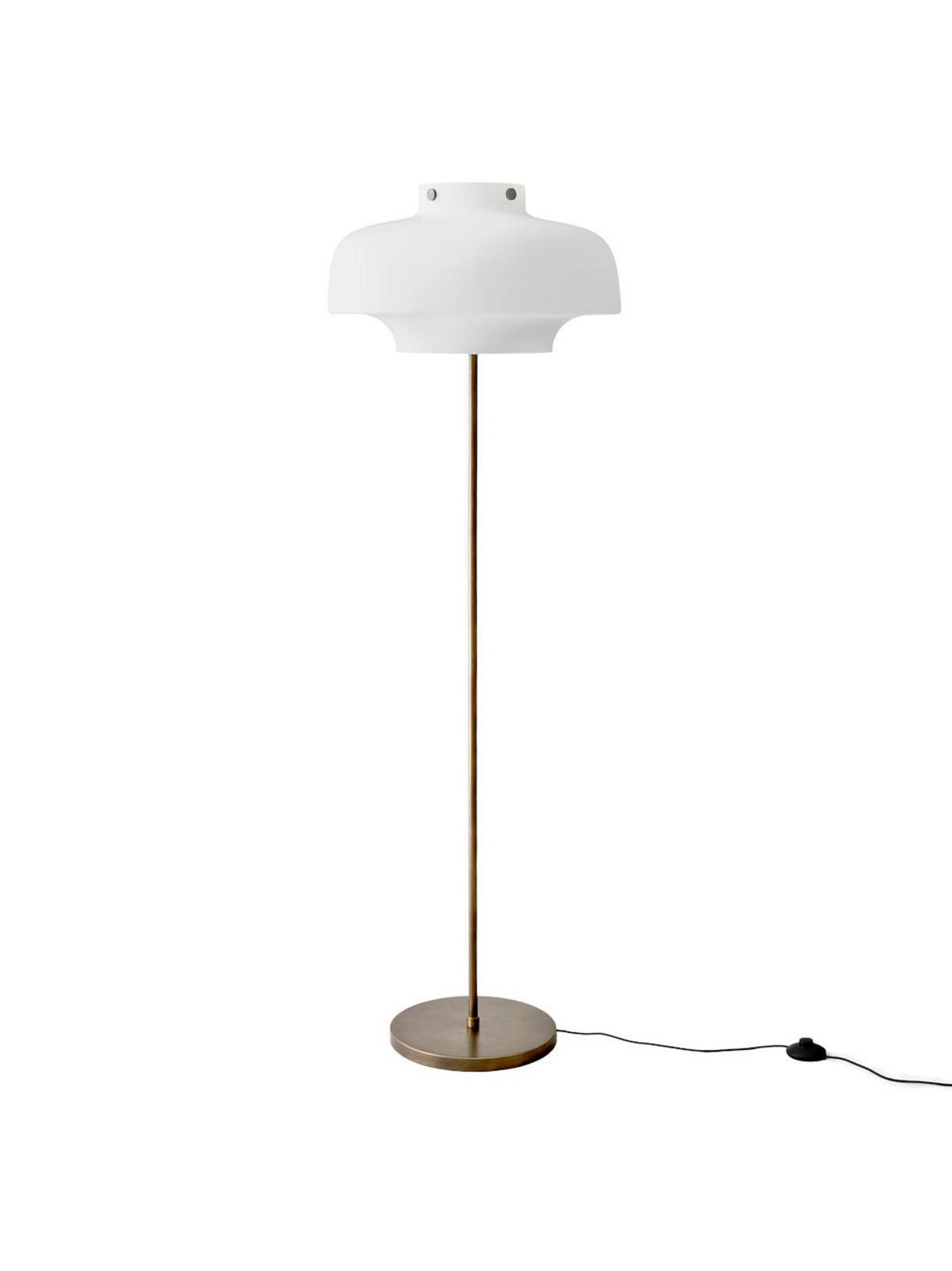 Copenhagen sc14 -lattiavalaisin valkoinen opaalilasi / pronssattu messinki k 150 cm