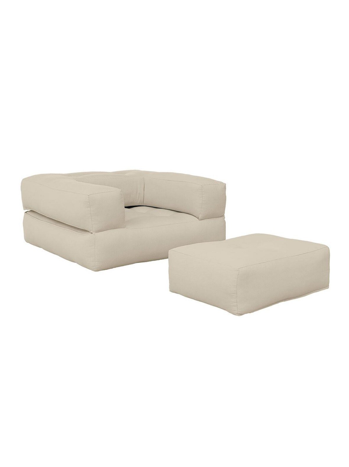 Cube-futontuoli beige