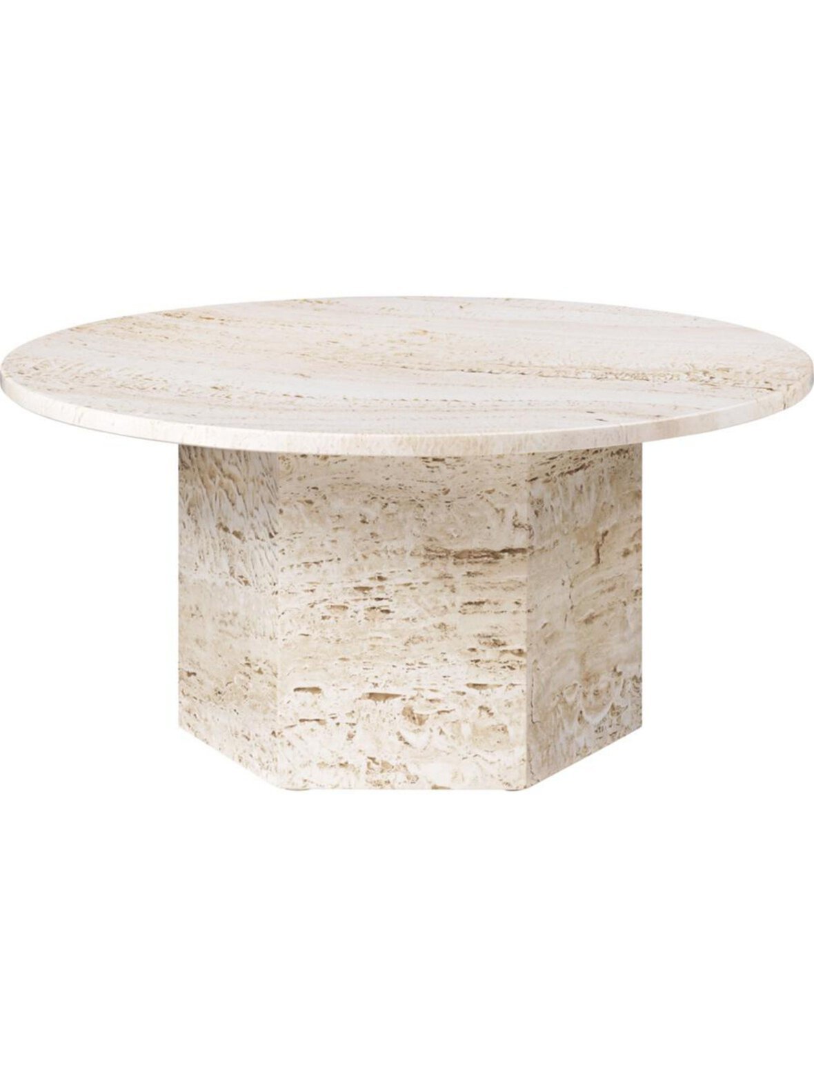 Epic-sohvapöytä valkoinen ⌀ 80 cm