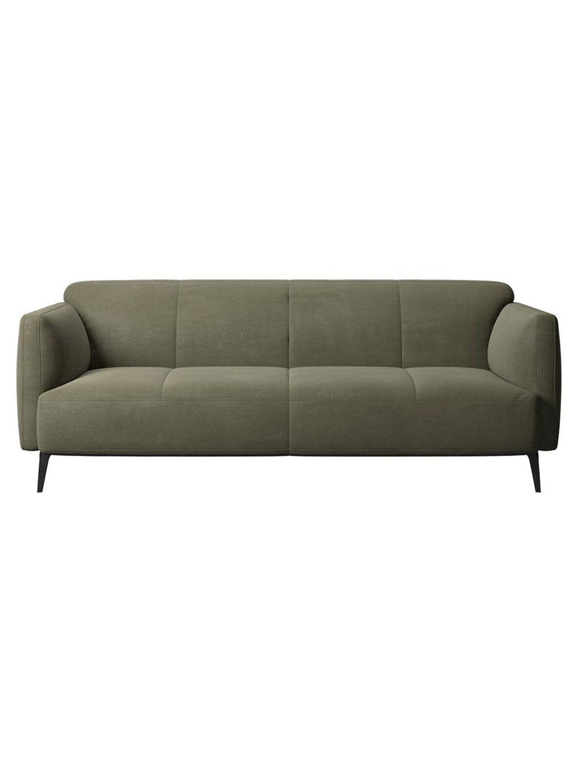 Modena-sohva york-nahka 5121 oliivinvihreä l 185 cm