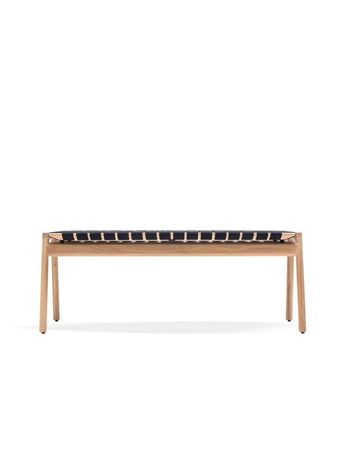 Klupa-penkki valkoöljytty tammi/musta l 120 cm
