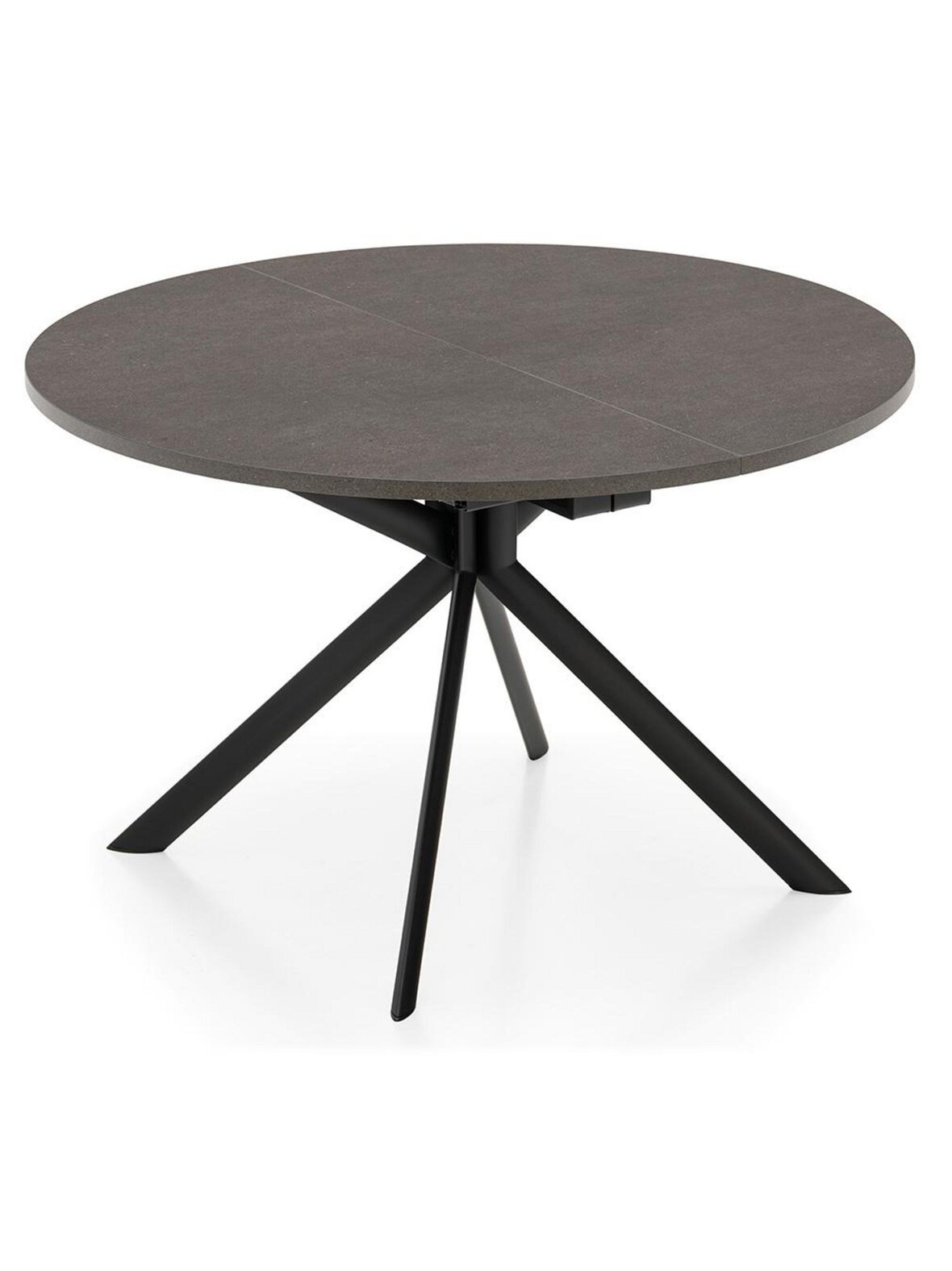 Cozy- jatkettava ruokapöytä tummanruskea/musta ø 120/165 cm