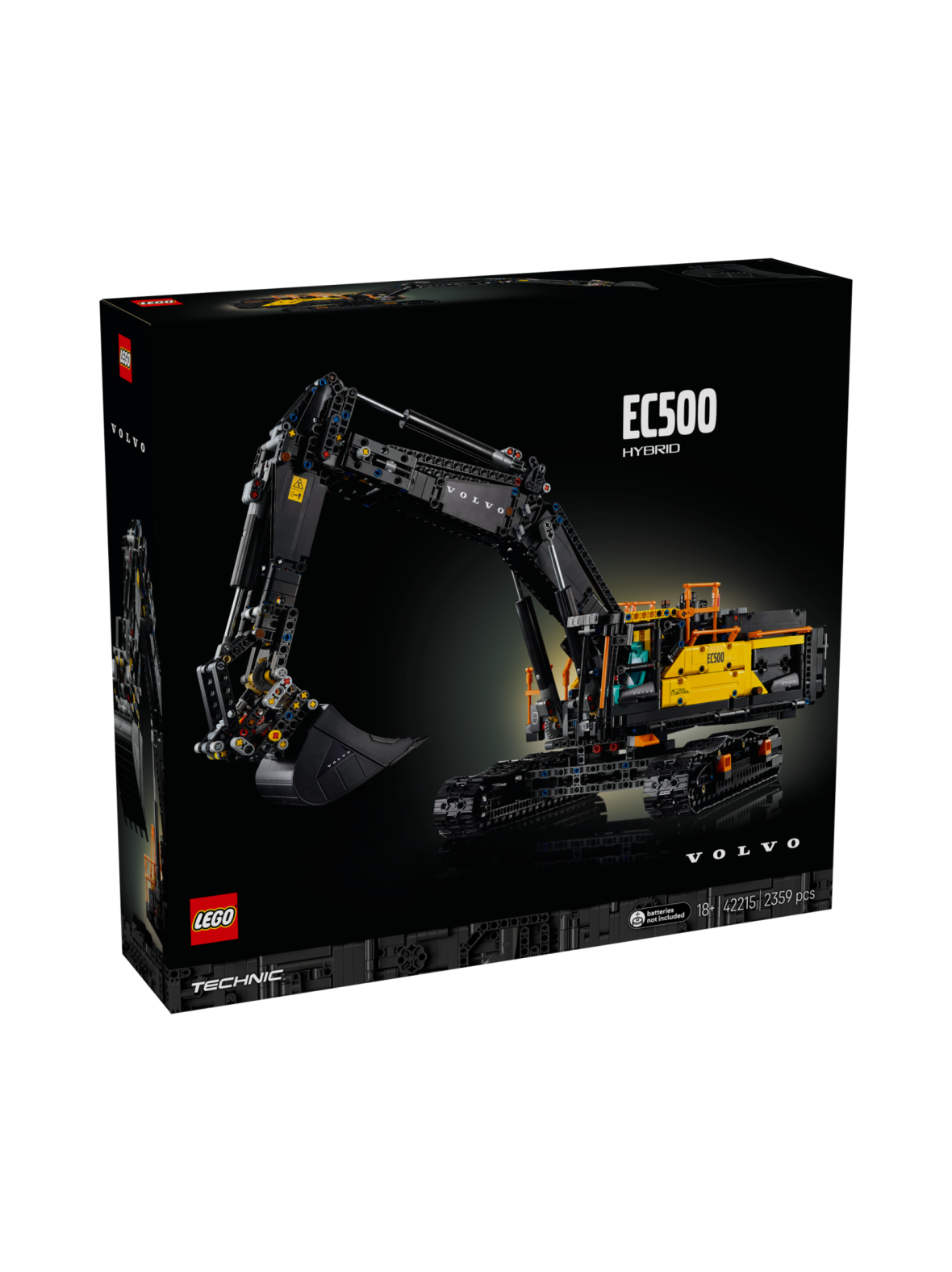 Lego technic volvo ec500 hybrid ‑kaivukone 42215