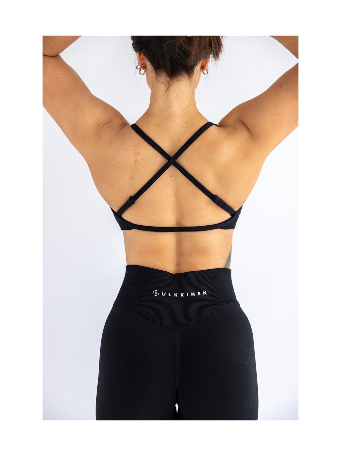 Crossback -bra deep black