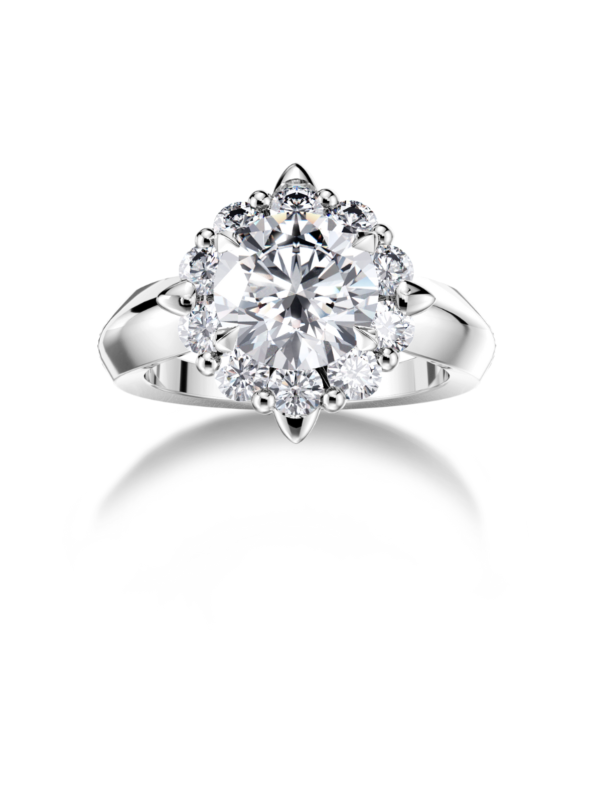 Kide sormus 0.10-1.00ct platina kokoelma