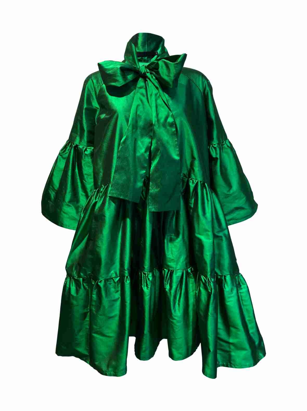 Lush- silkkimekko rusettikauluksella, vihreä