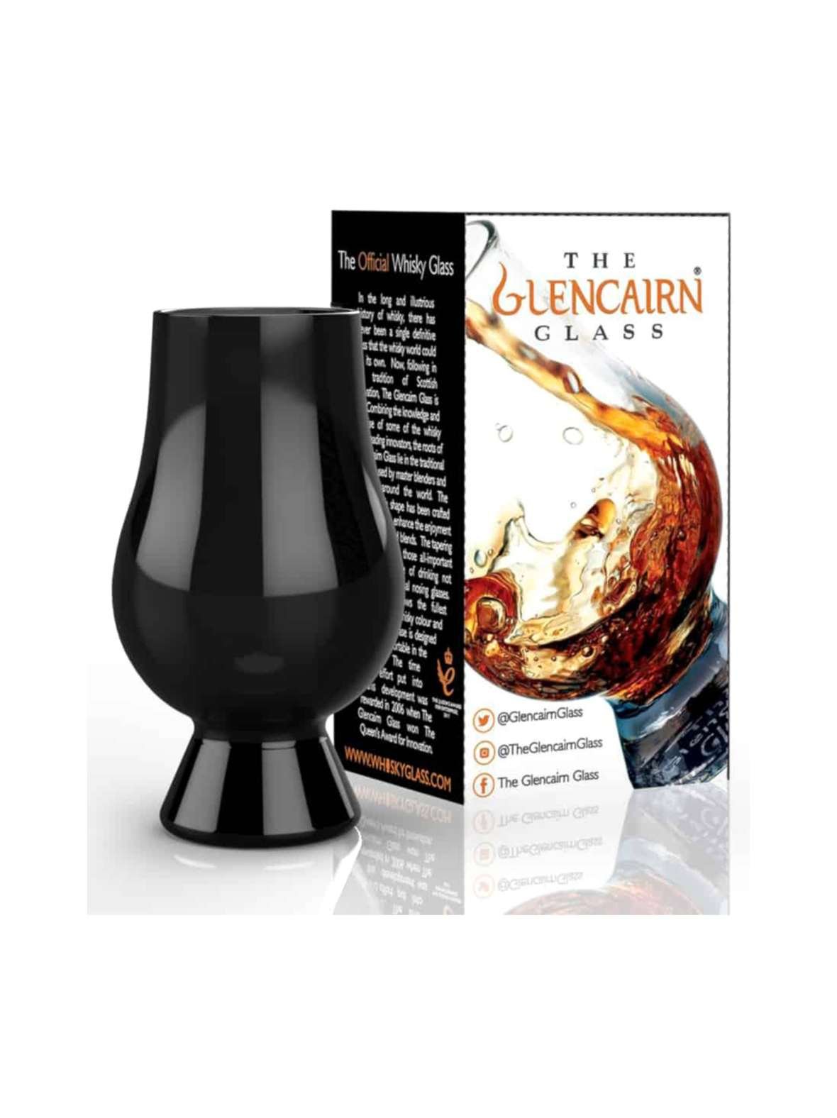 Glencairn-viskilasin uusi musta sokkomaistelulasi.
