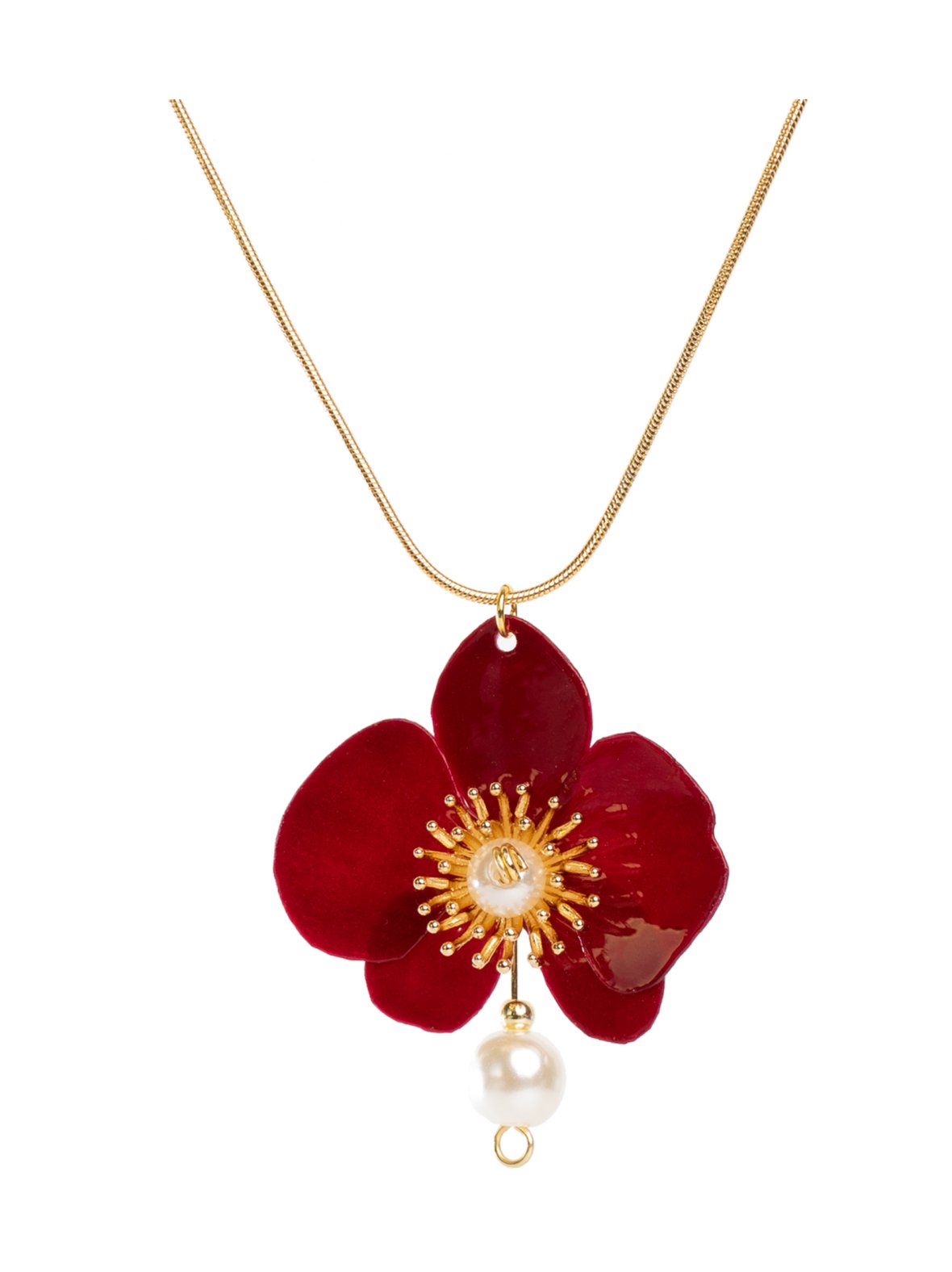 Butterfly orchid helmikaulakoru - punainen