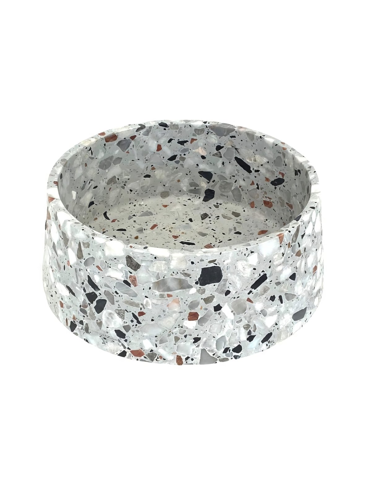 Luonnonkivinen design ruokakulho - terrazzo