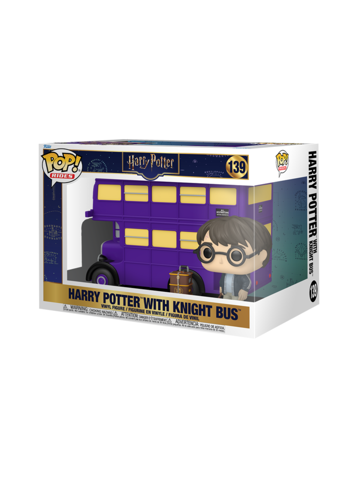 Funko rides super deluxe: harry potter - harry potter with knight bus