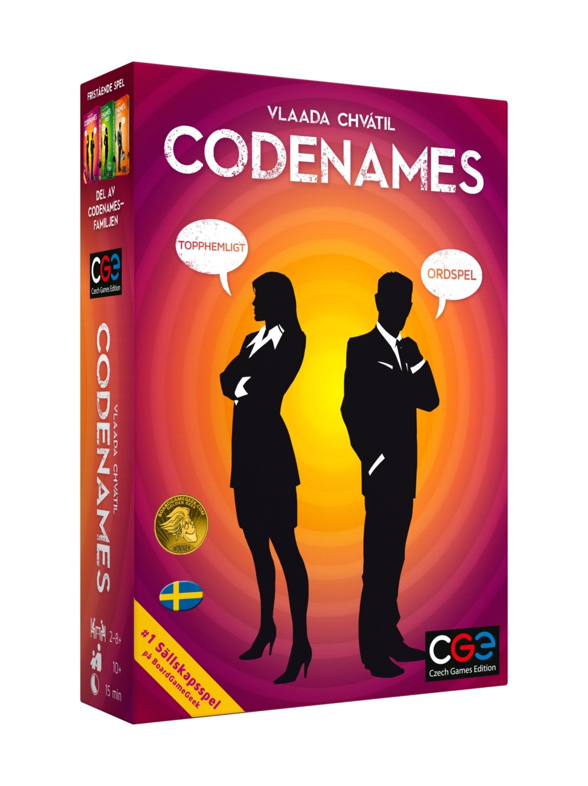 Asmodee lautapeli codenames (ruotsinkielinen)