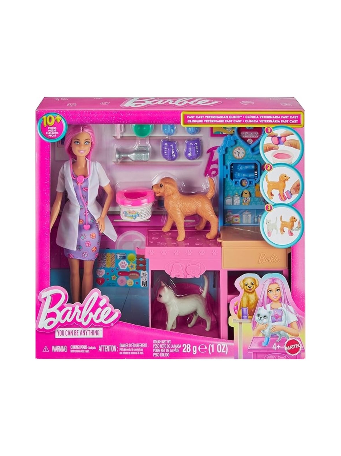 Barbie fast cast pet vet clinic leikkisetti nukkeella