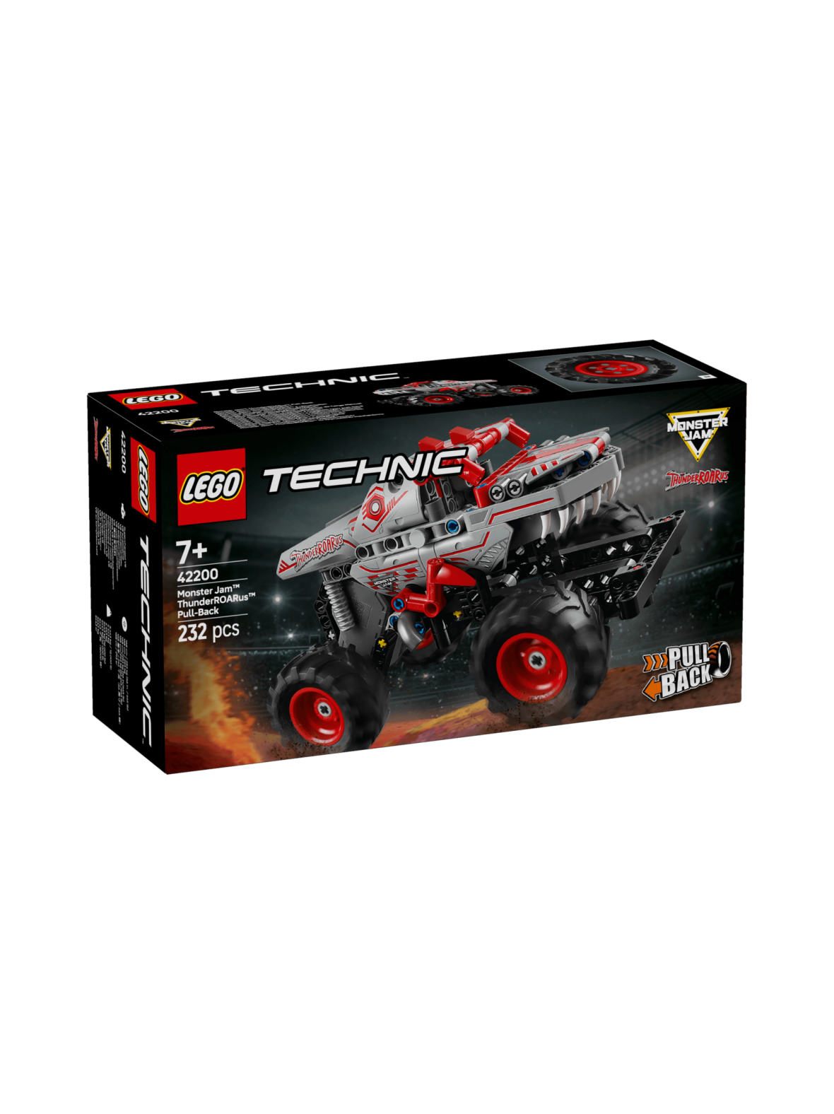 Lego technic monster jam thunderroarus ‑vetomoottoriauto 42200