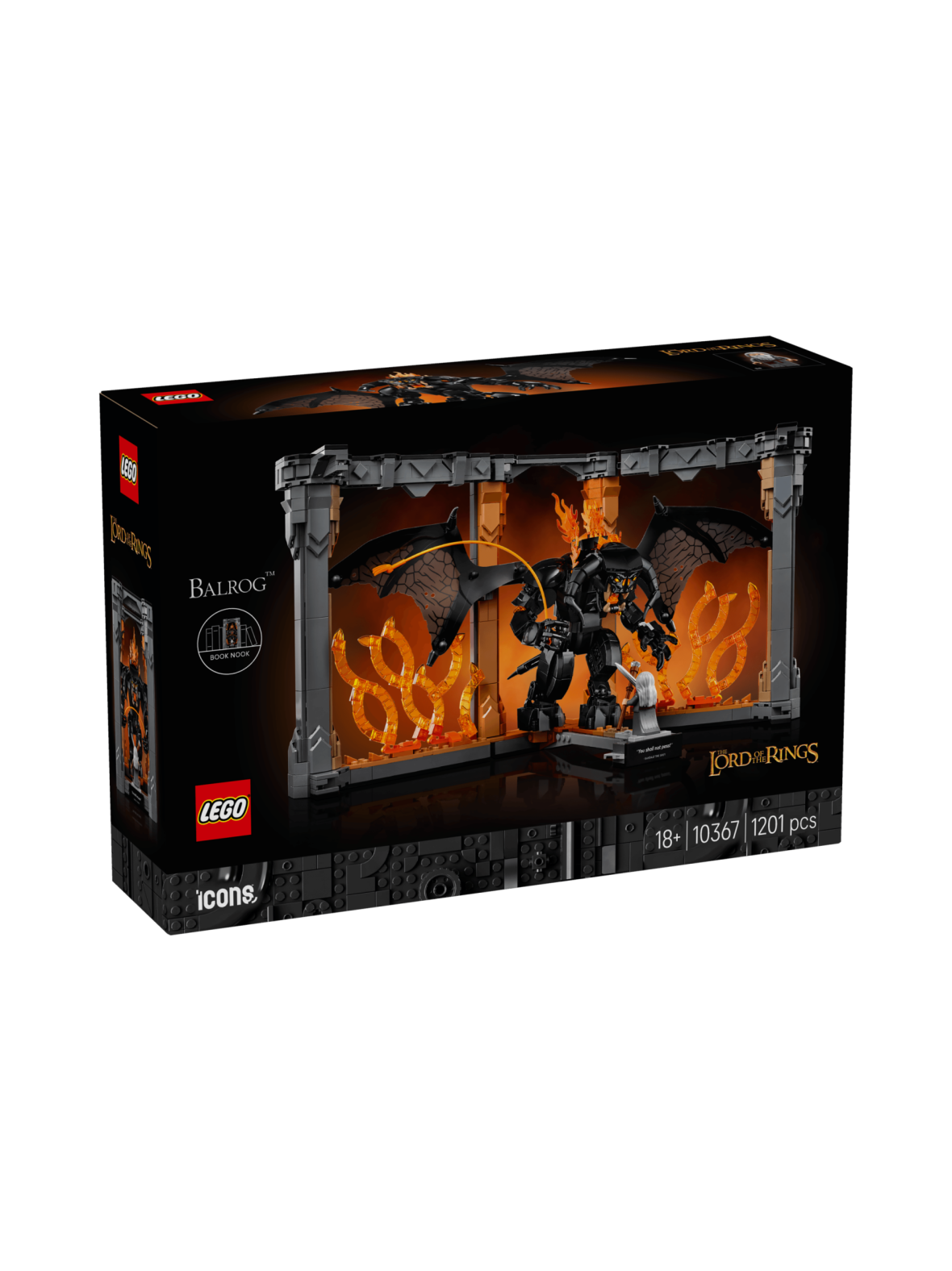 Lego icons taru sormusten herrasta: balrogin kirjaminimaailma 10367