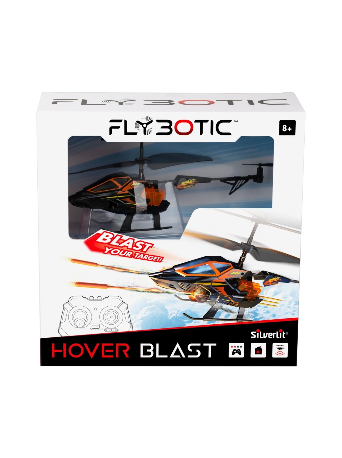 Flybotic kauko-ohjattava helikopteri hover blast