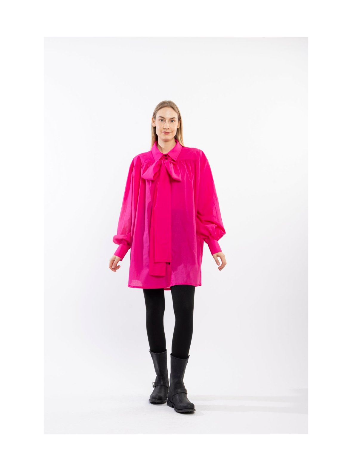 Kauluspaita, % puuvilla pinkki