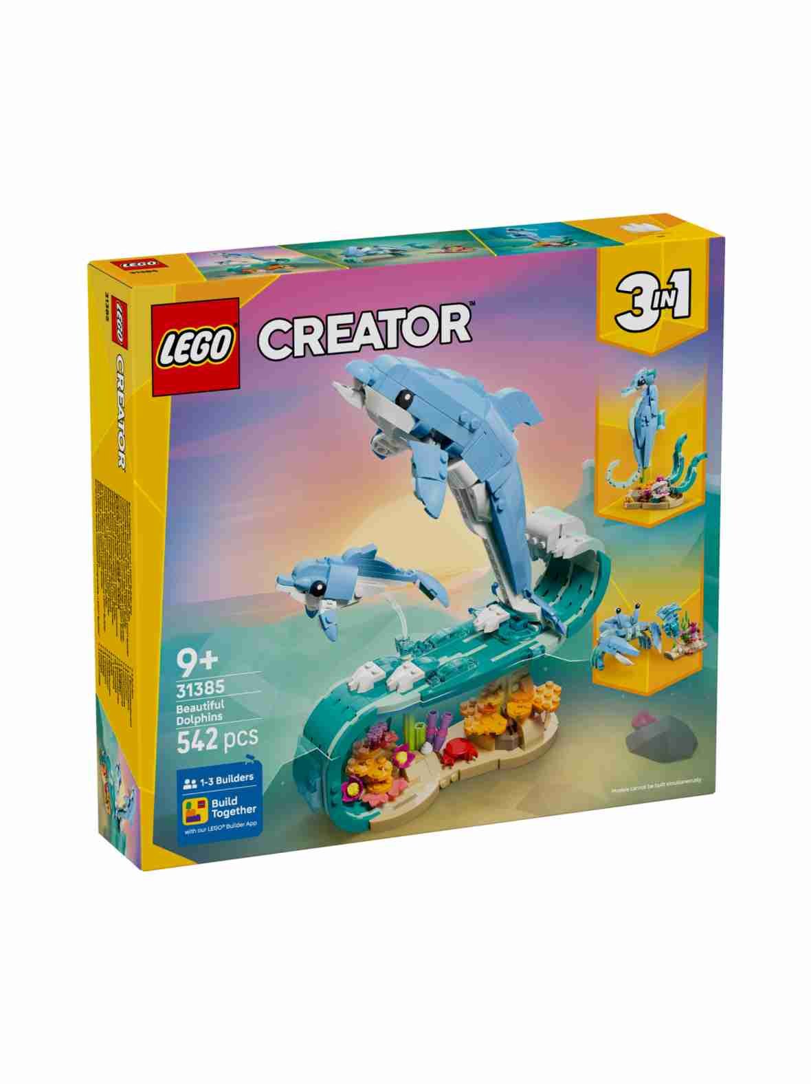 Lego creator merieläimet: söpöt delfiinit 31385