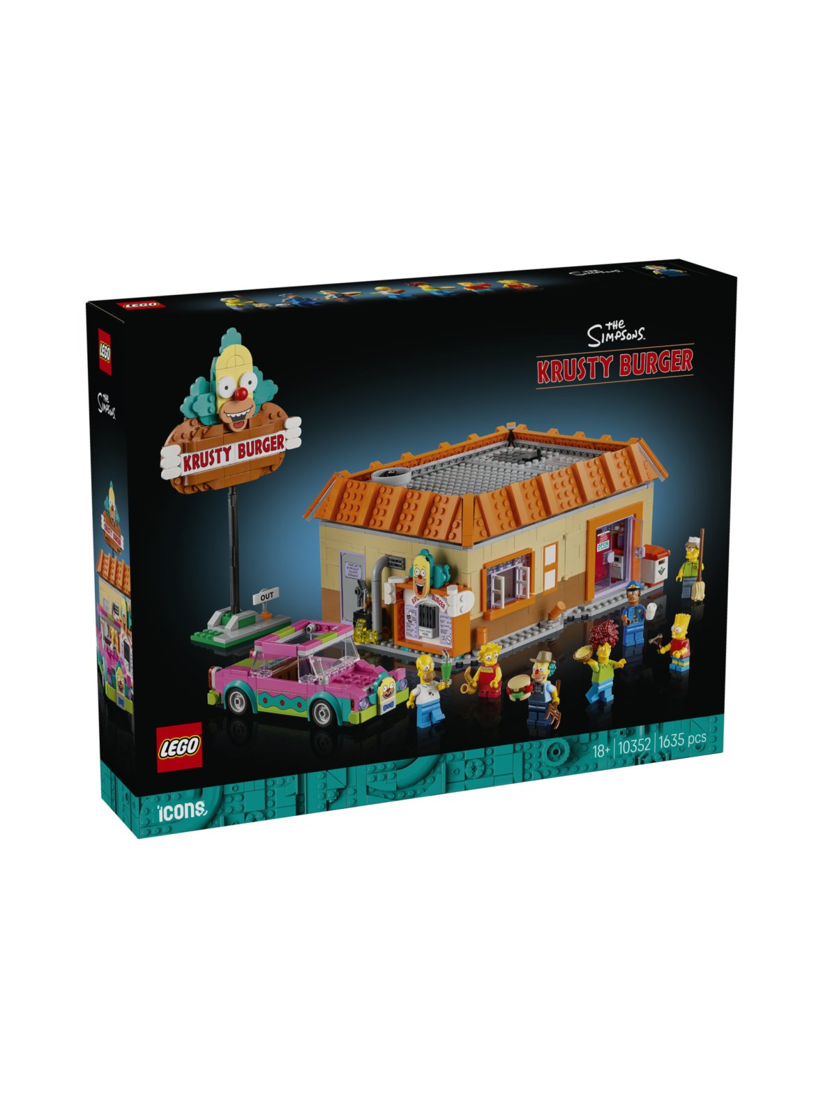 Lego icons the simpsons: krusty burger 10352
