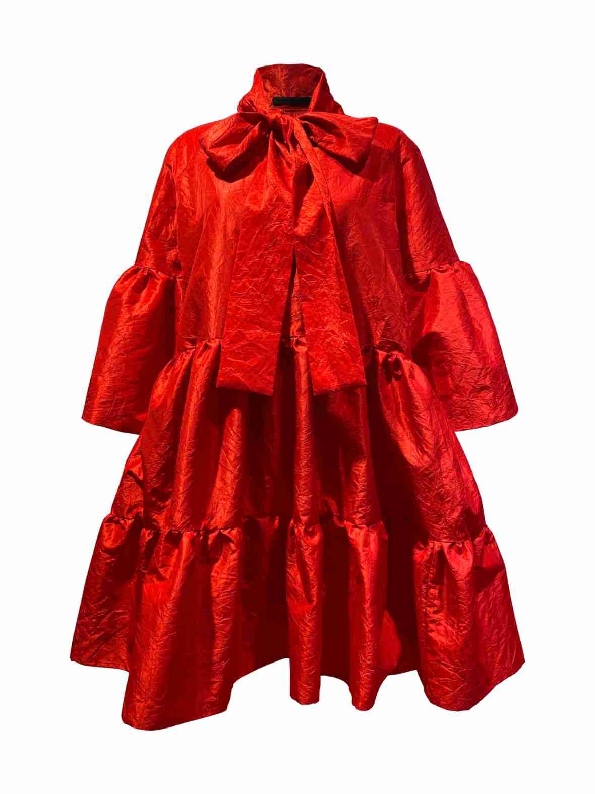 Lush- mekko rusettikauluksella, punainen