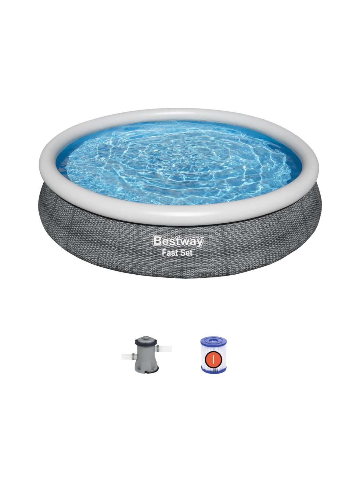 Bestway fast set gray allassetti 3,66 m x 76 cm