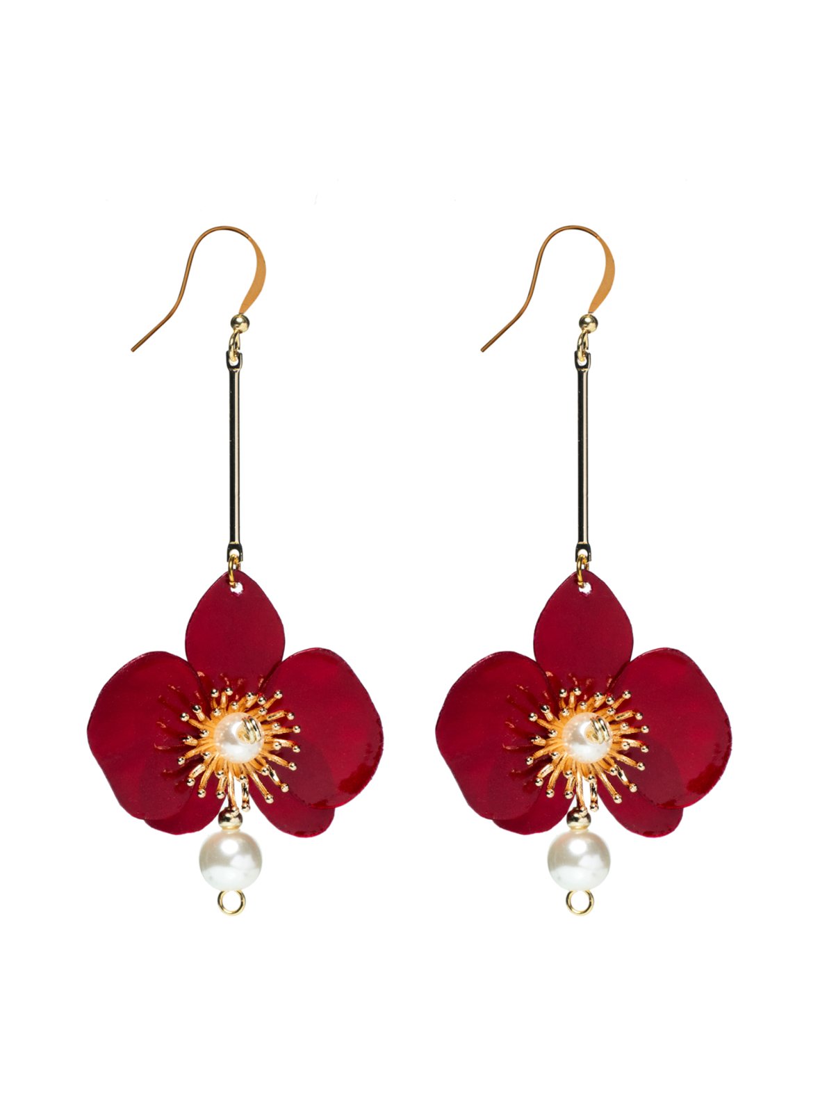 Butterfly orchid helmikorvakorut - punainen