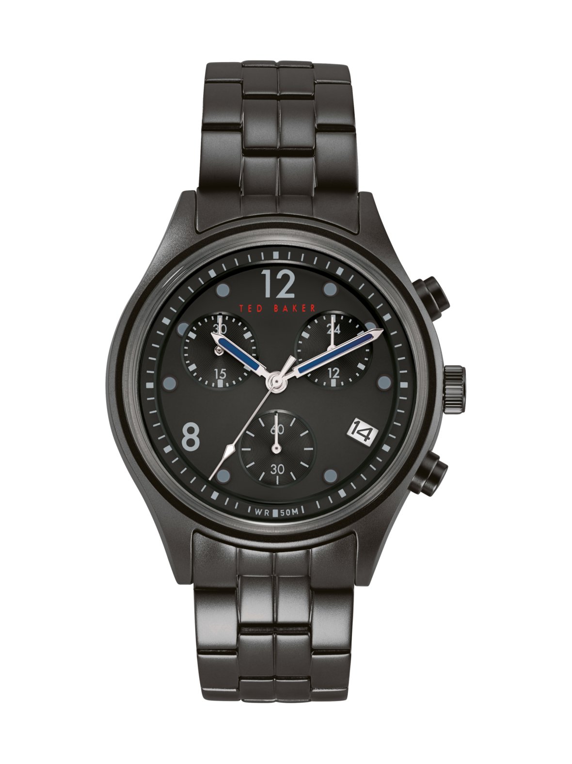 Beleeni 42mm chrono -rannekello, teräsranneke