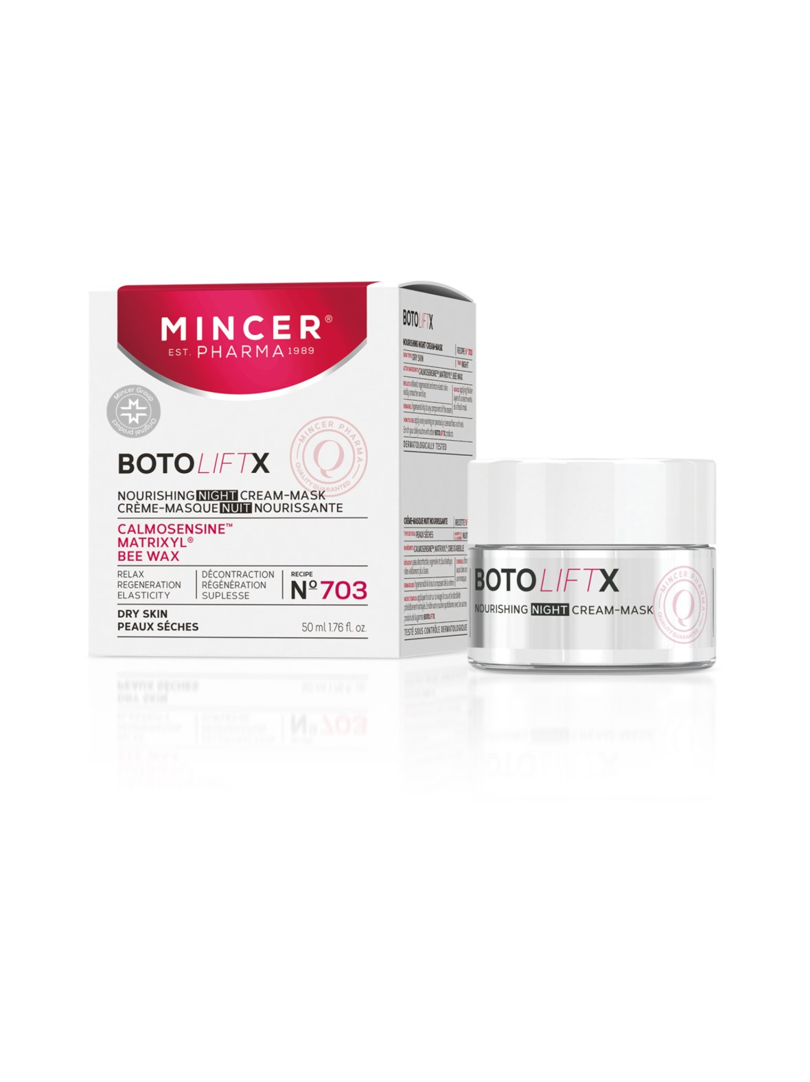 Botolift nourishing night cream-mask -kiinteyttävä yövoidenaamio 50ml