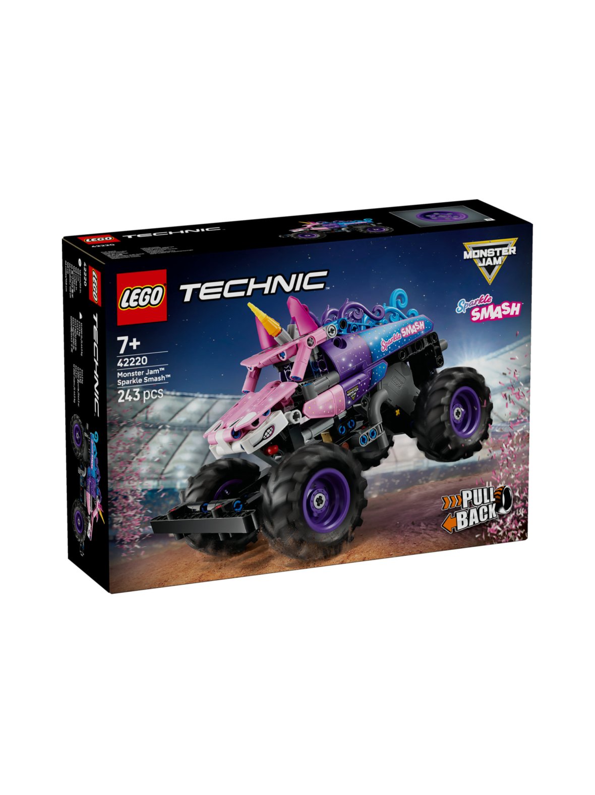 Lego technic monster jam sparkle smash vetomoottorilla 42220