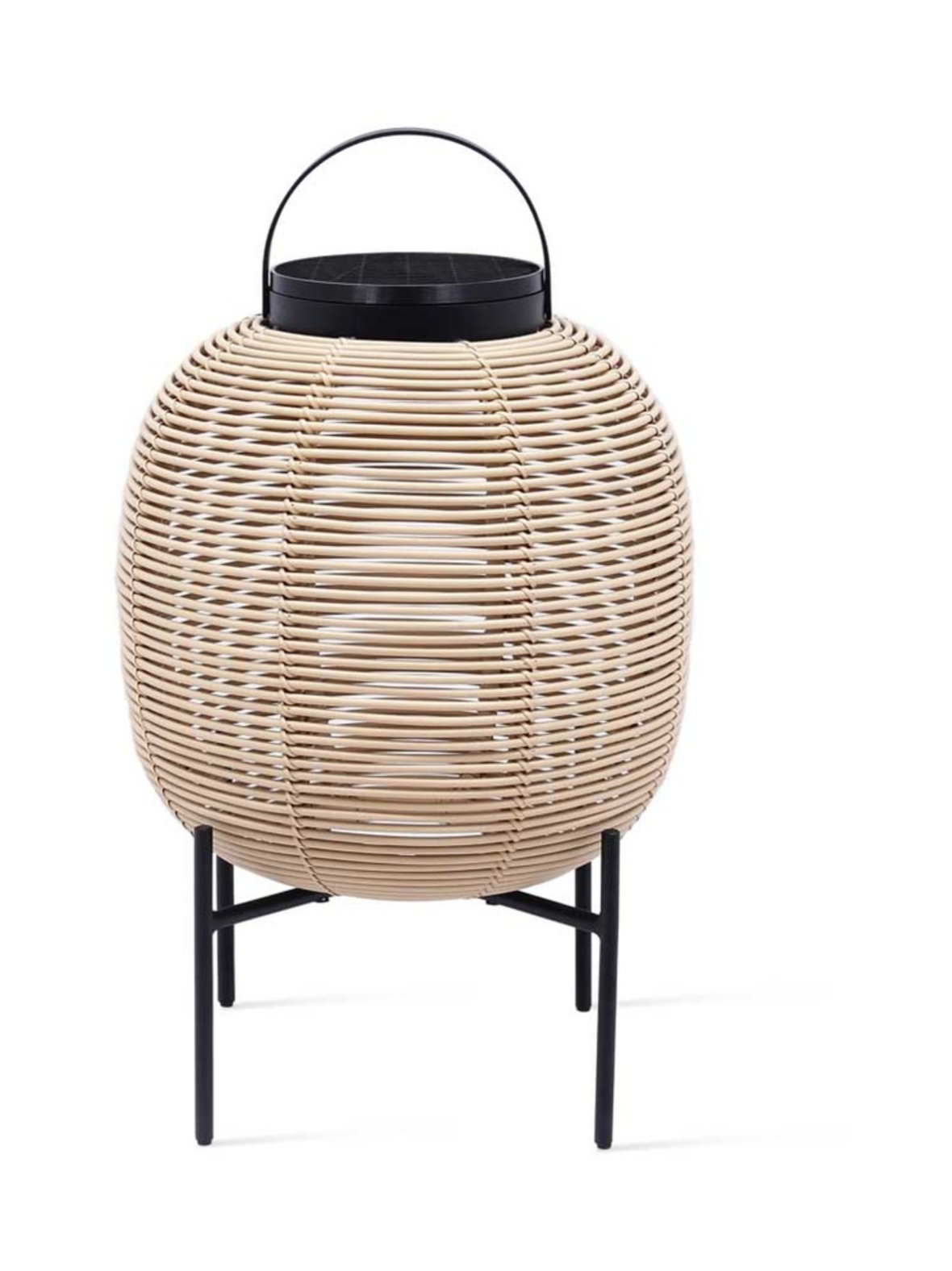 Aurinkokennovalaisin tika 59 cm, teräsjalka, camel