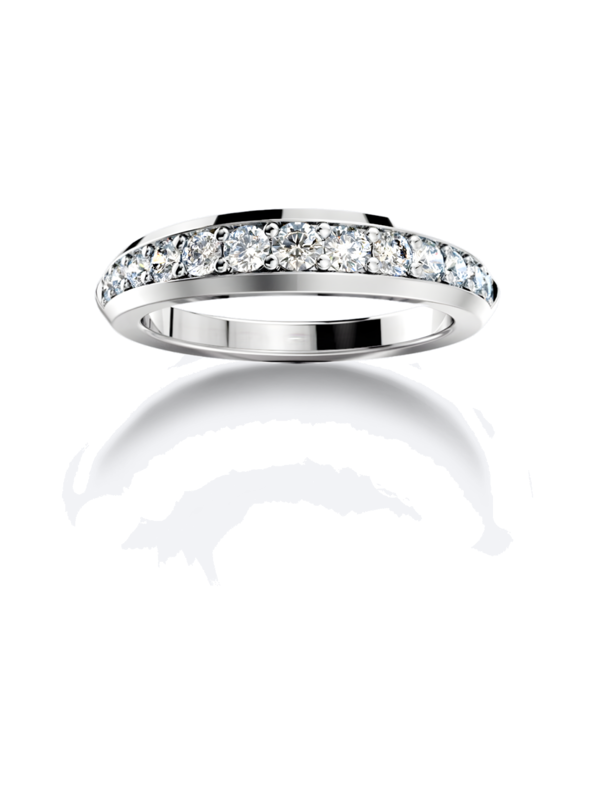 Kide sormus syleilijä suora 0.35-0.52ct platina