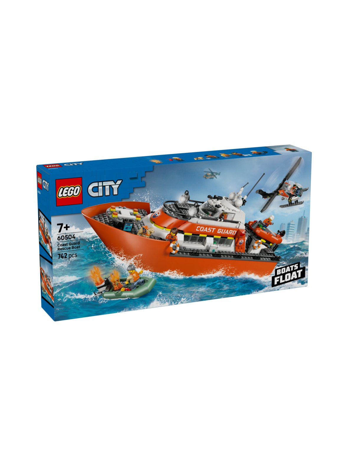 Lego city rannikkovartioston pelastusalus ja helikopteri 60504