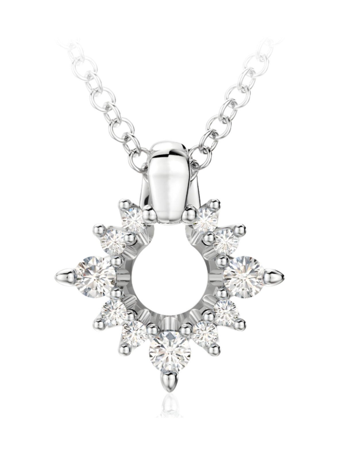 Kide riipus hiutale 0.07-0.40ct platina