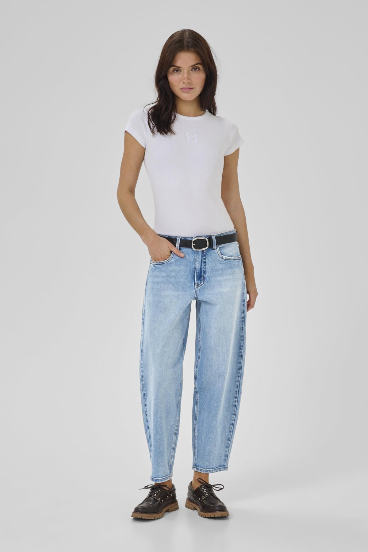 My Essential Wardrobe naisten farkut BalooMW 144 High Barrel, vaaleansininen