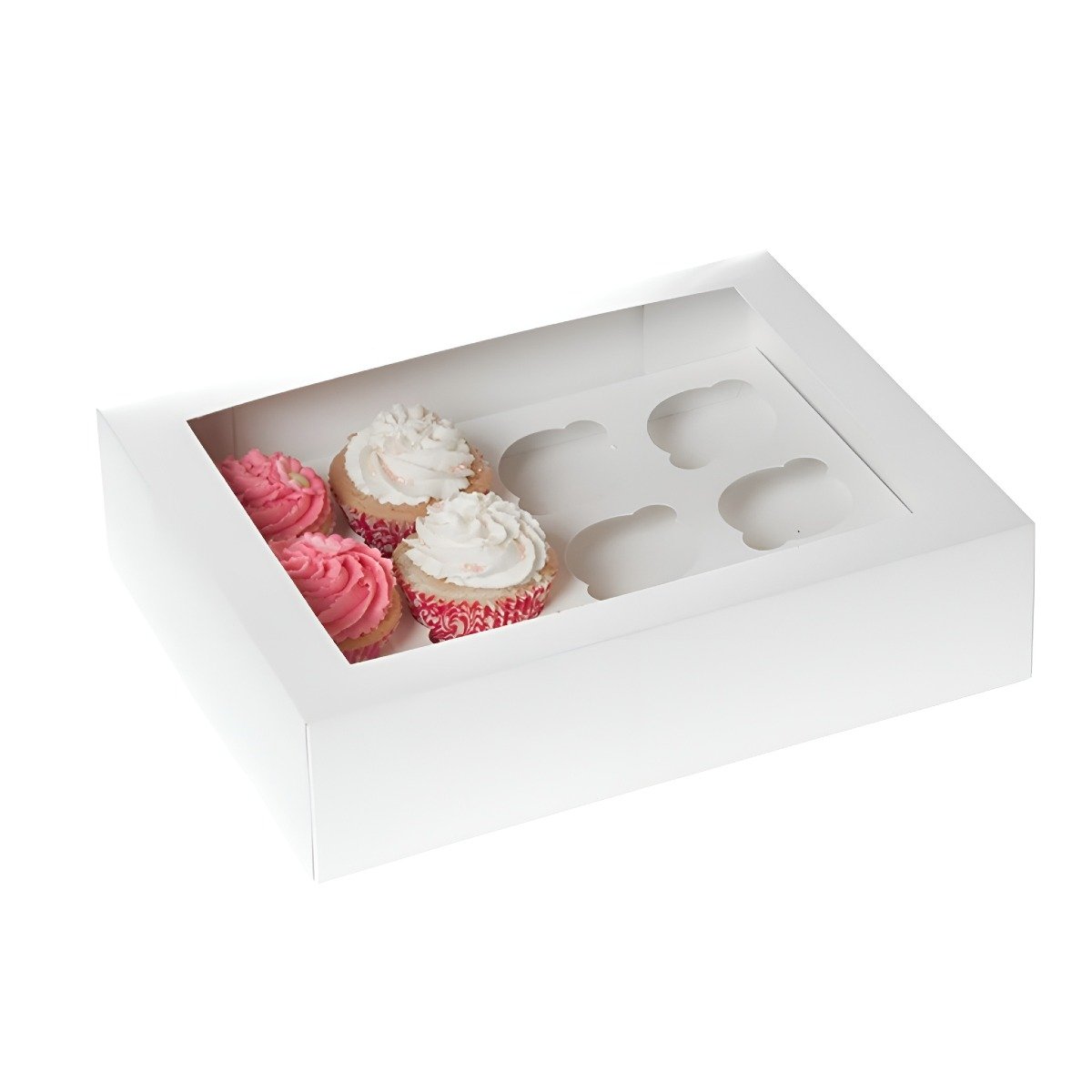 Iso muffinilaatikko, 12 muffinille, 2 laatikkoa