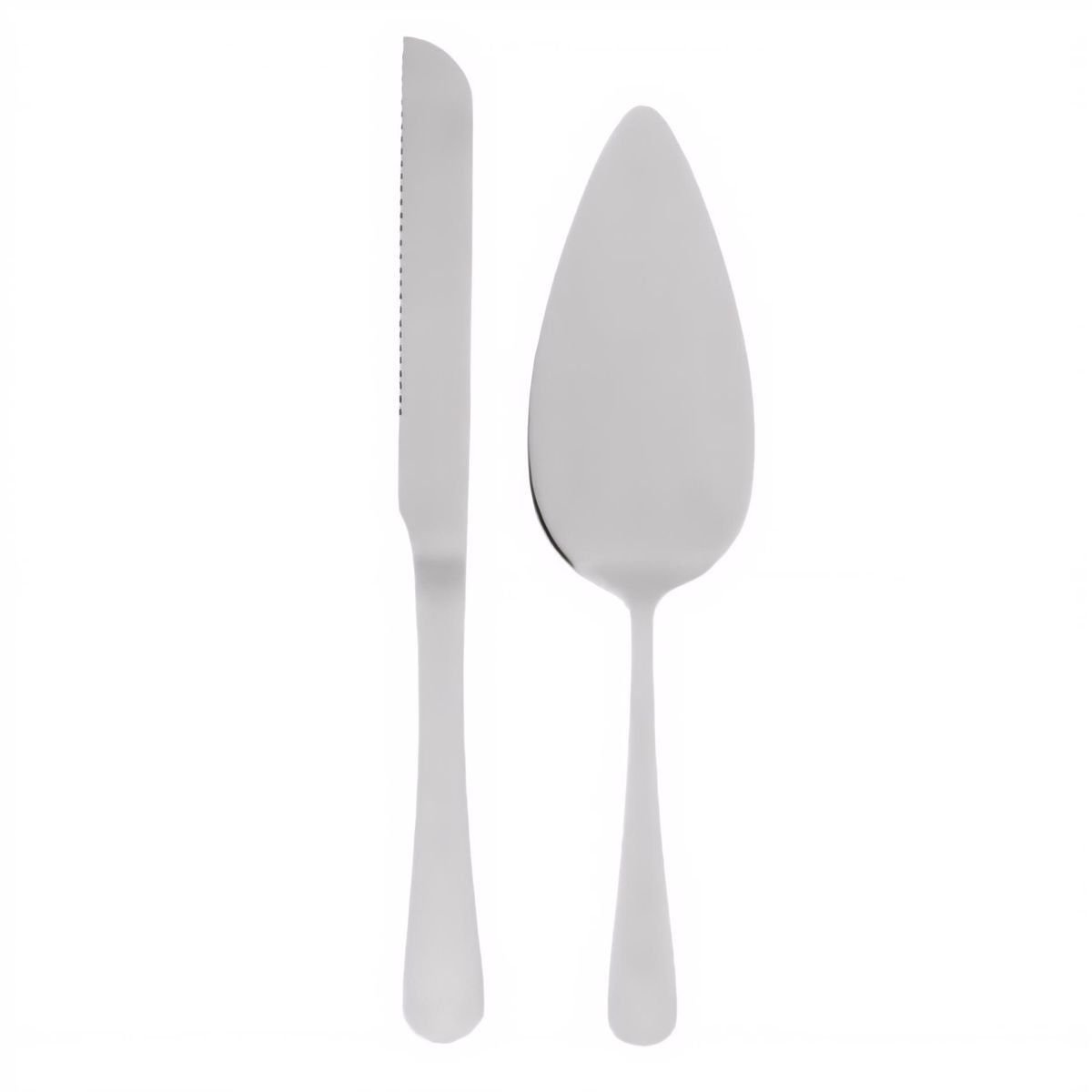 Kakkulapio ja -veitsisetti, Teräs/Hopea, 2 kpl