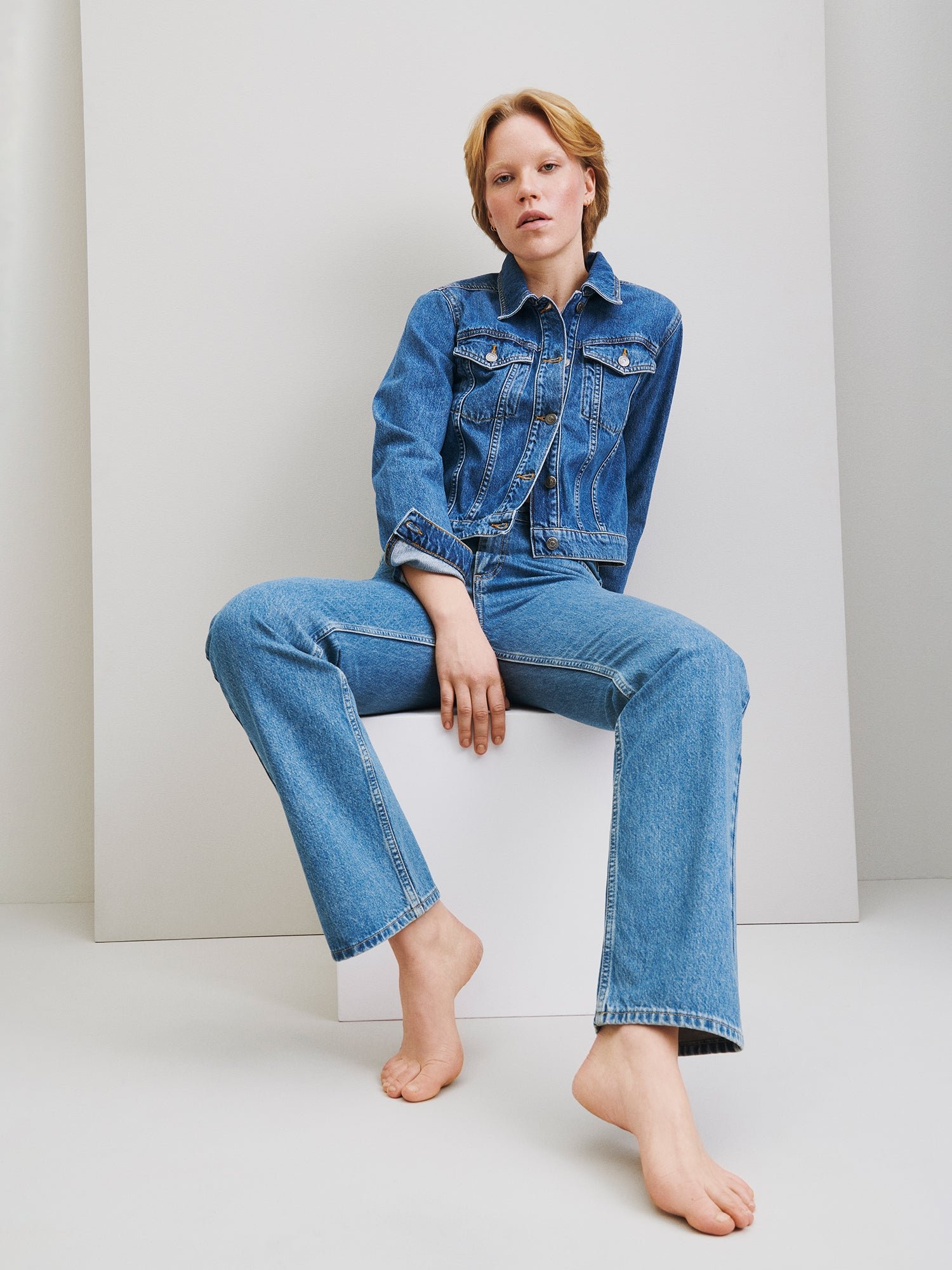 Nanso SUORA farkut - vaaleansininen