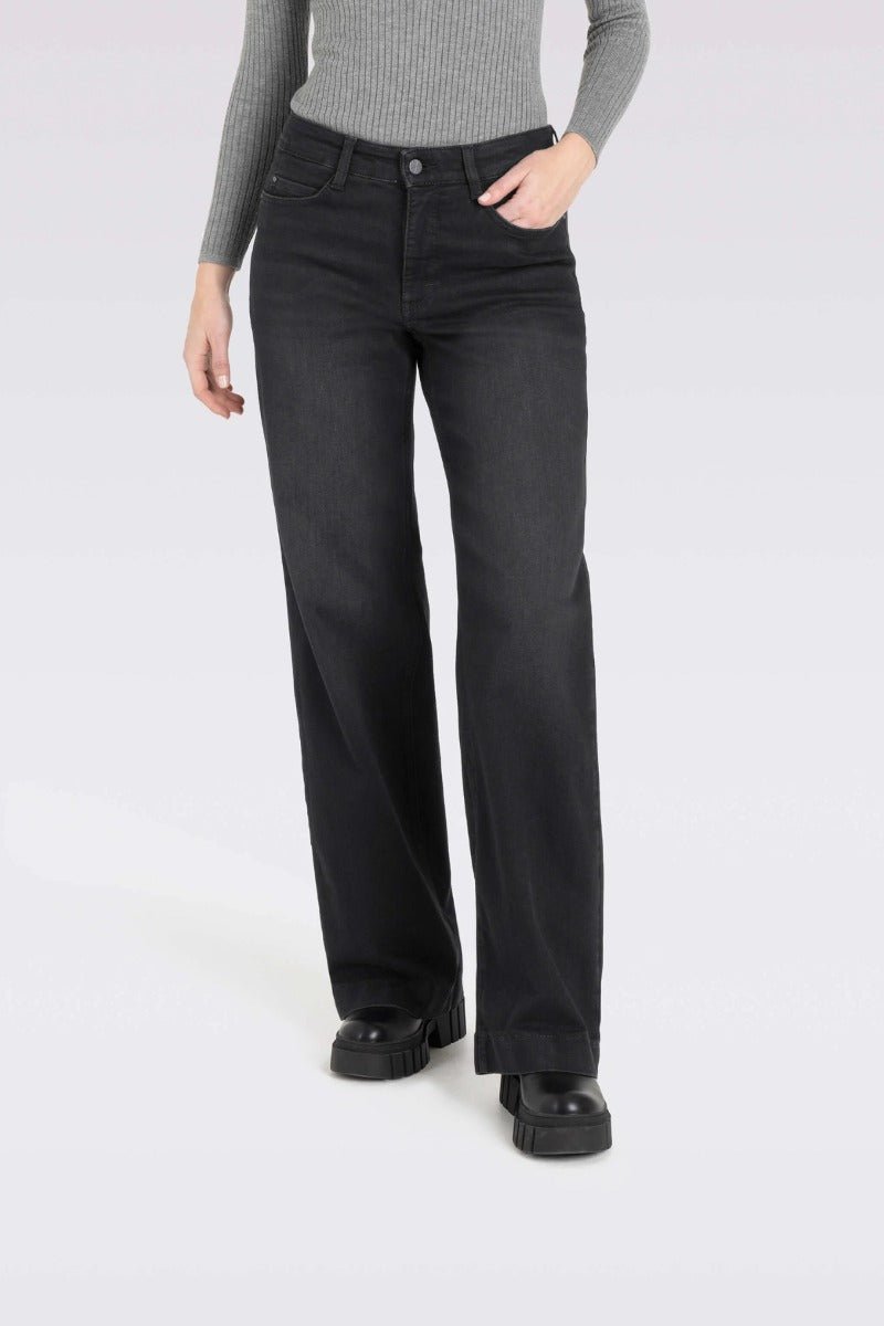 Mac Naisten Farkut Dream Wide Musta