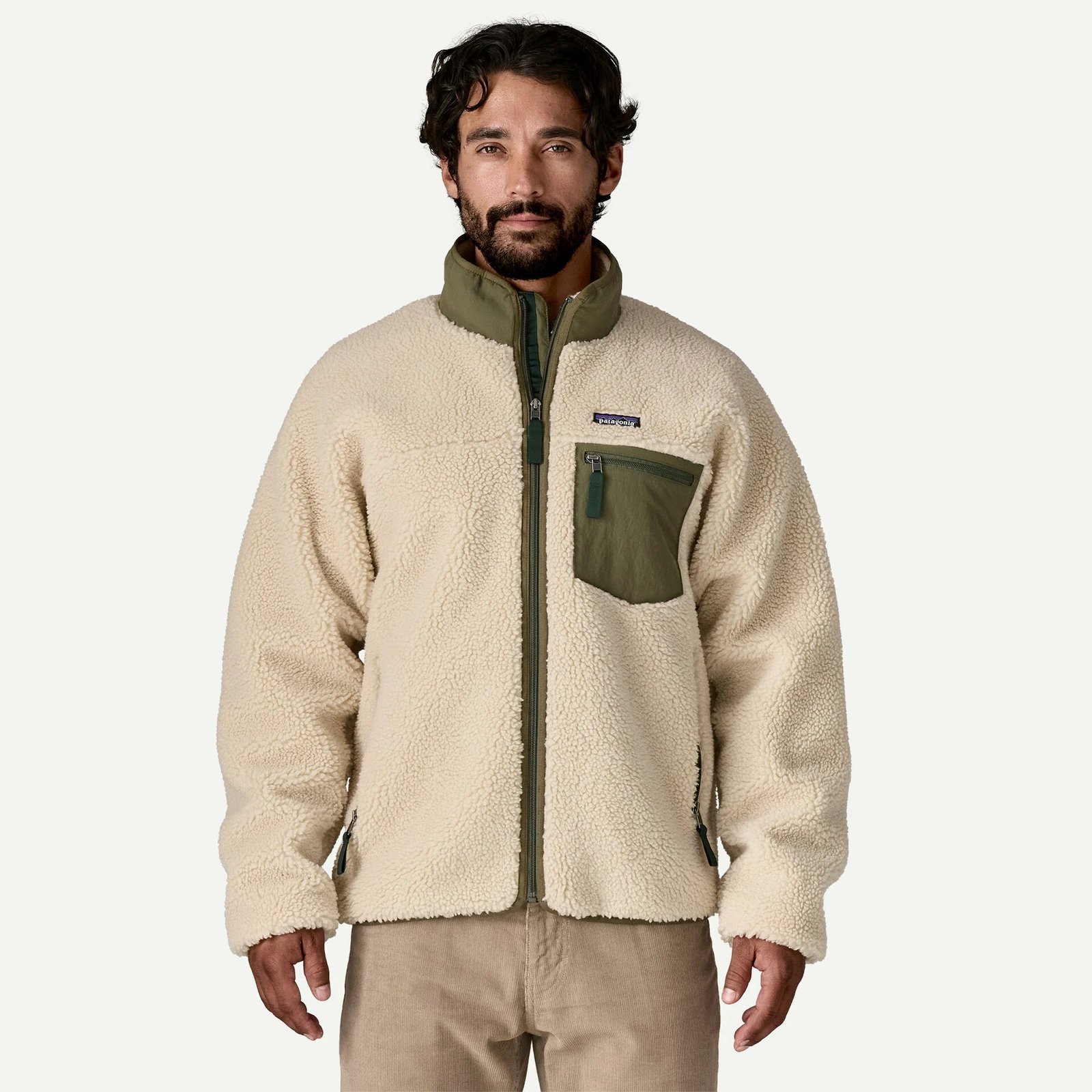 Patagonia miesten fleecetakki M's Classic Retro-X Jkt, kerma
