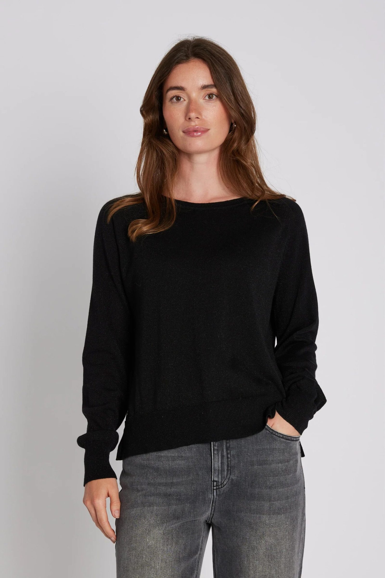 Philosophy Blues Original naisten neulepusero BEKKA KNIT SWEATER, musta