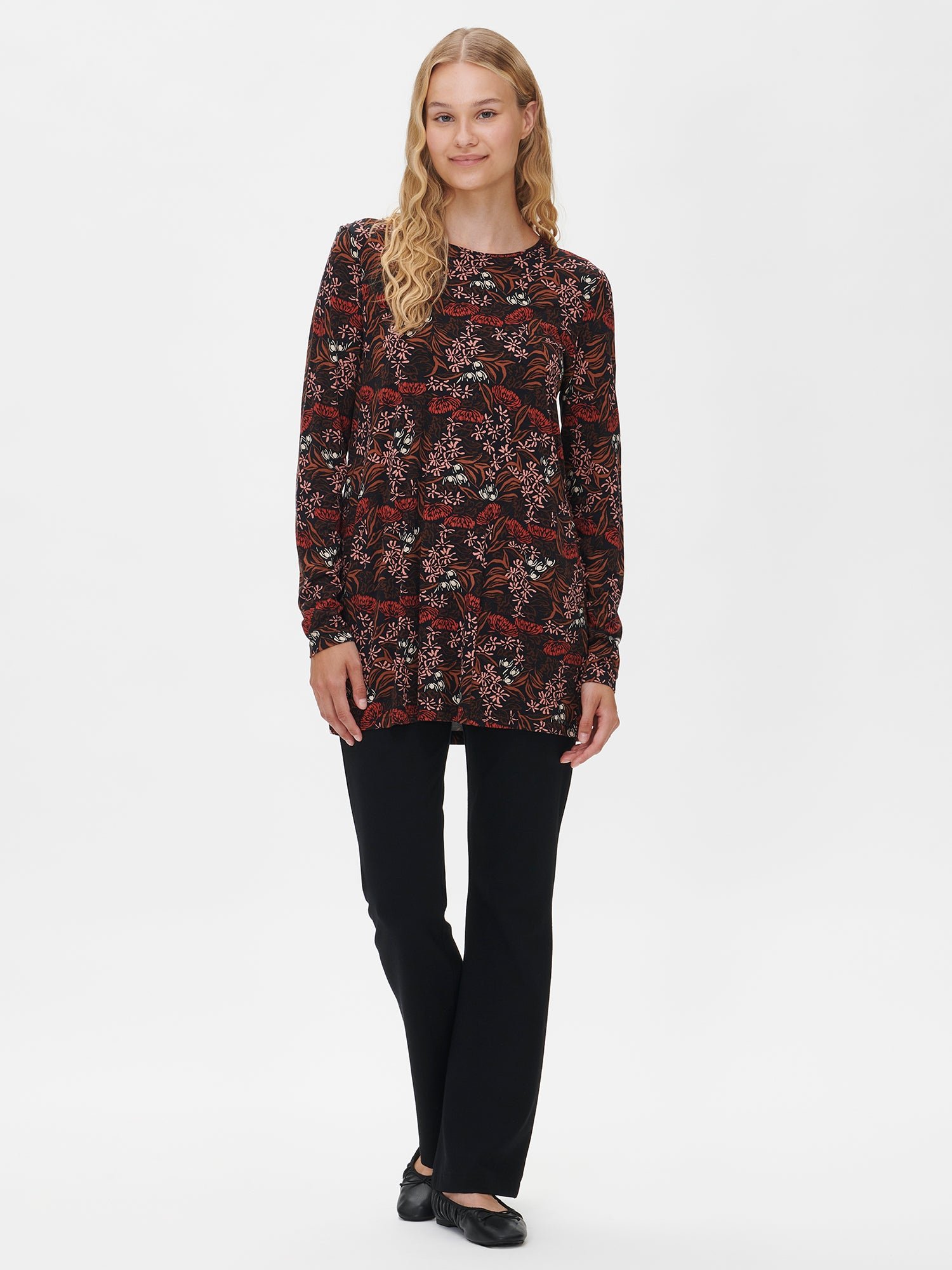 Nanso JALAVA tunika - punaruskea