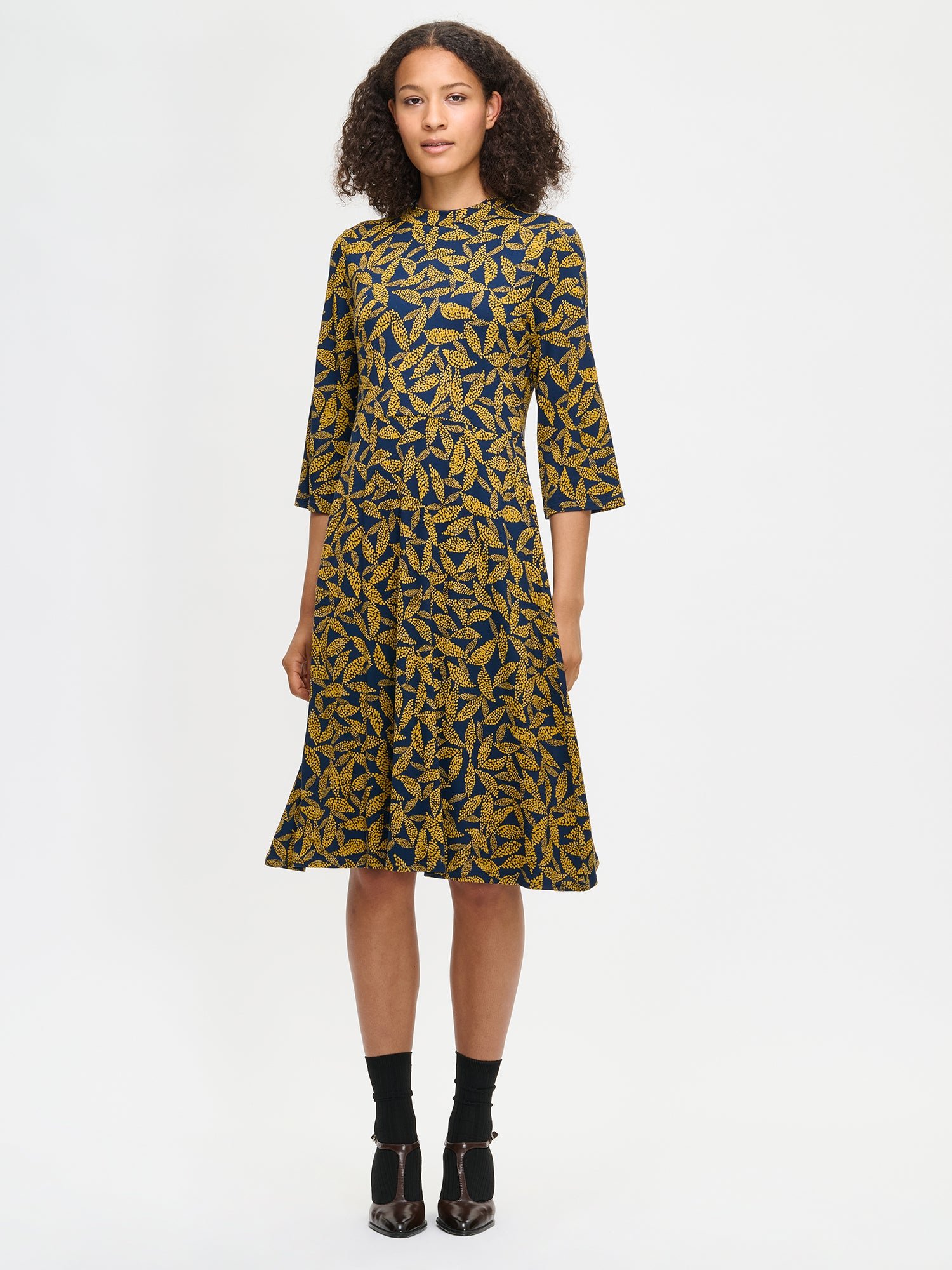 Nanso TRIINE trikoomekko - keltainen